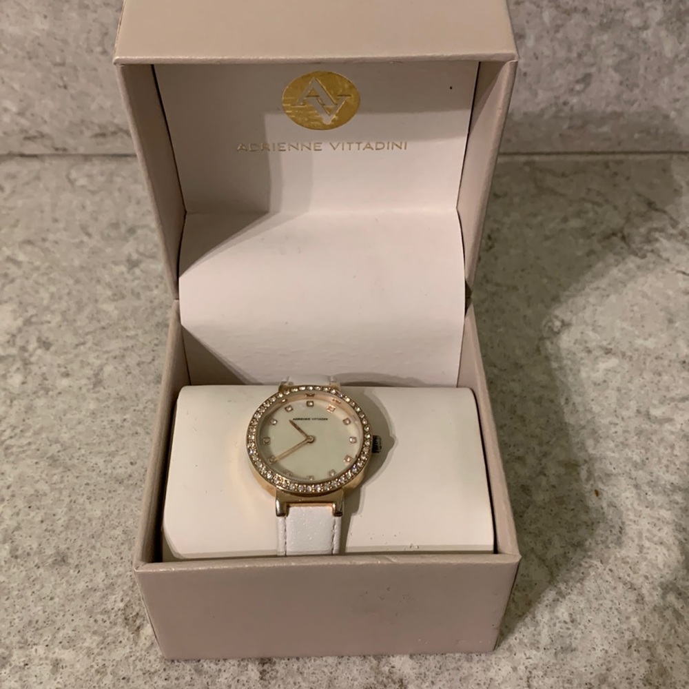 Adrienne Vittadini white watch